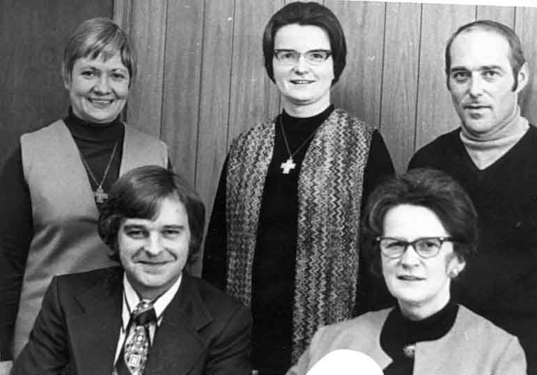 Photo of the academic task force charged with crating a blueprint for curriculum change in 1972