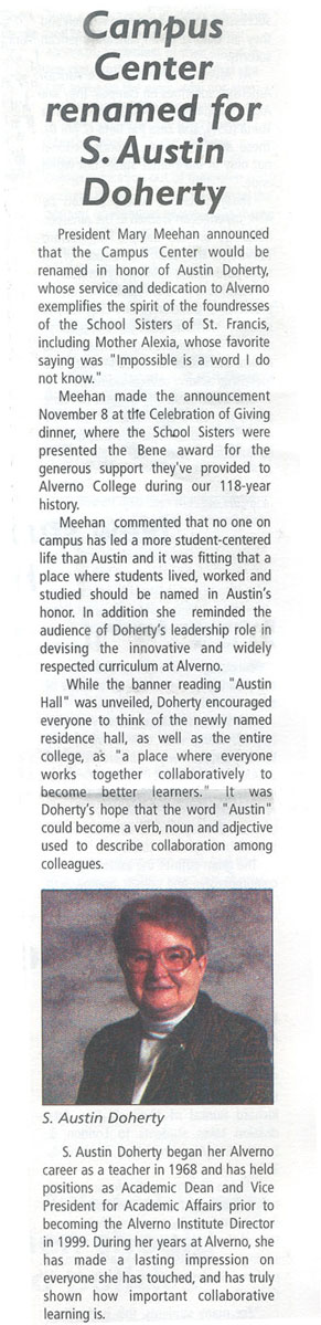 Image from 11/2005 "Alpha" article on Austin Hall
