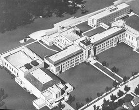 Photo of Architect's Rendering of Original  Campus Buildings