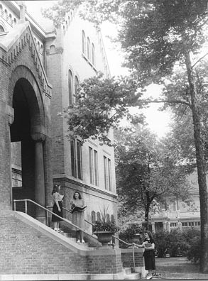 Photo of Lay Women Outside Building at Old Alverno Campus