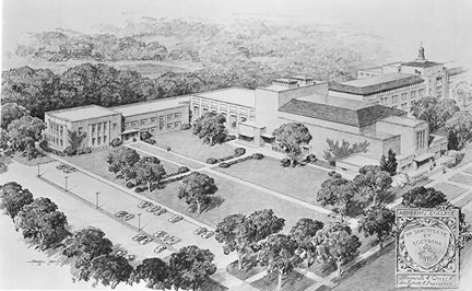 Photo of Architect's Rendering of Music Wing and Alphonsa Hall