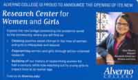 Announcing Alverno's new Research Center for Women and Girls