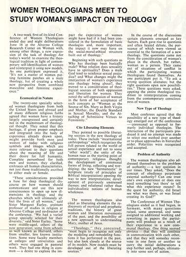 Alverno Today article, Fall 1971 p. 2