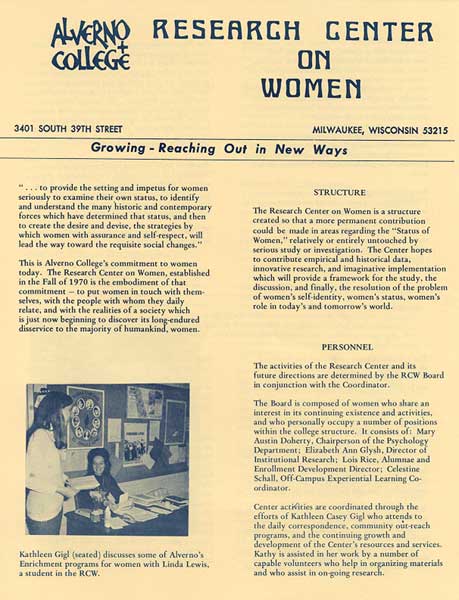 Early RCW Brochure from about 1972