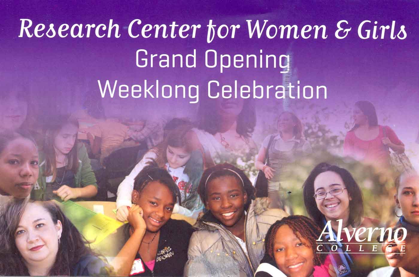 Alverno's Research Center for Women and Girls Grand Openoing Brochure
