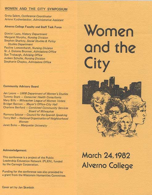 "Women and the City" Seminar Day Flyer Page 1