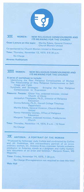 nternational Women's Year Observance at Alverno Flyer Page 4